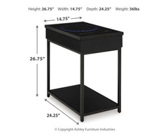 Gemmet Accent Table with Speaker