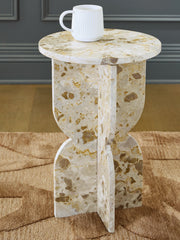 Best Furniture Outlet - Ashley Furniture - Treygan Accent Table - Accent Table / Beige - A4000647