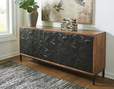 Best Furniture Outlet - Ashley Furniture - Dorannby Accent Cabinet - Accent Cabinet / Black/Brown - A4000649