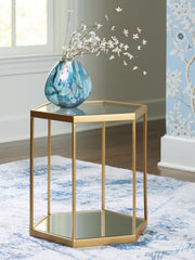 Best Furniture Outlet - Ashley Furniture - Veerwick Accent Coffee Table - Accent Cocktail Table / Gold Finish - A4000661