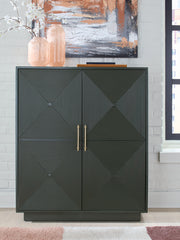 Best Furniture Outlet - Ashley Furniture - Geirwood Accent Cabinet - Accent Cabinet / Dark Green - A4000676