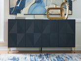 Best Furniture Outlet - Ashley Furniture - Loirwick Accent Cabinet - Accent Cabinet / Dark Blue - A4000677