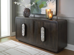Best Furniture Outlet - Ashley Furniture - Elliston Accent Cabinet - Accent Cabinet / Espresso Brown - A4000683
