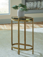 Best Furniture Outlet - Ashley Furniture - Porterville Accent Table - Accent Table / Gold Finish - A4000716
