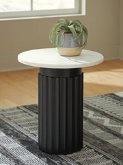 Best Furniture Outlet - Ashley Furniture - Wainstone Accent Table - Accent Table / Black/White - A4000724