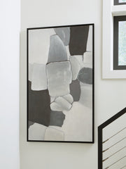 Best Furniture Outlet - Ashley Furniture - Adilson Wall Decor - Wall Art / White/Gray/Black - A8000463