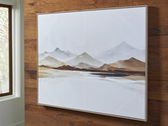 Best Furniture Outlet - Ashley Furniture - Karalen Wall Decor - Wall Art / White/Gray/Brown - A8000465