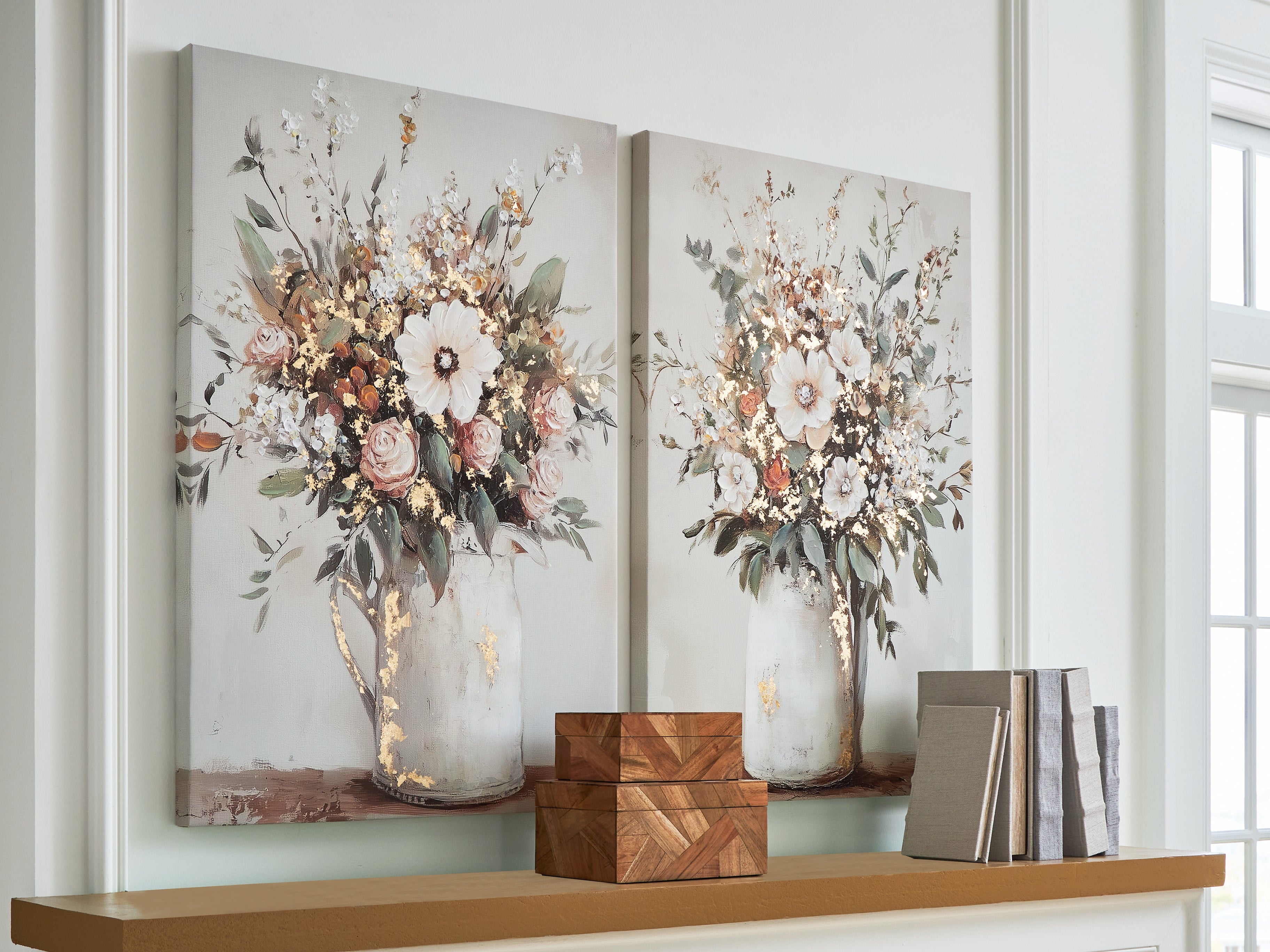 Best Furniture Outlet - Ashley Furniture - Faisaldon Wall Decor - Wall Art Set (Set of 2) / Multi - A8000476