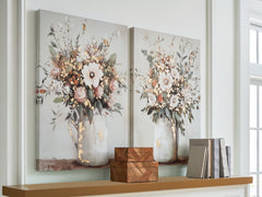 Best Furniture Outlet - Ashley Furniture - Faisaldon Wall Decor - Wall Art Set (Set of 2) / Multi - A8000476