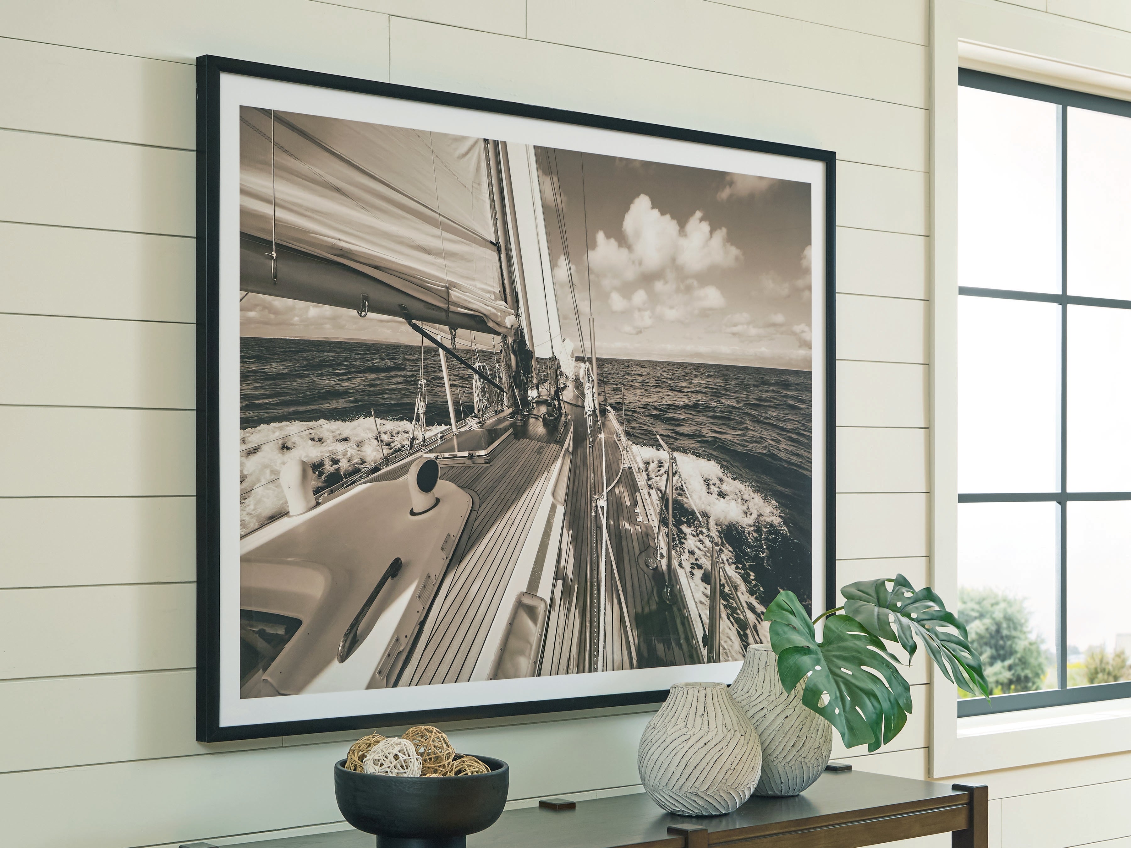 Best Furniture Outlet - Ashley Furniture - Arlanford Wall Decor - Wall Art / Sepia - A8000505