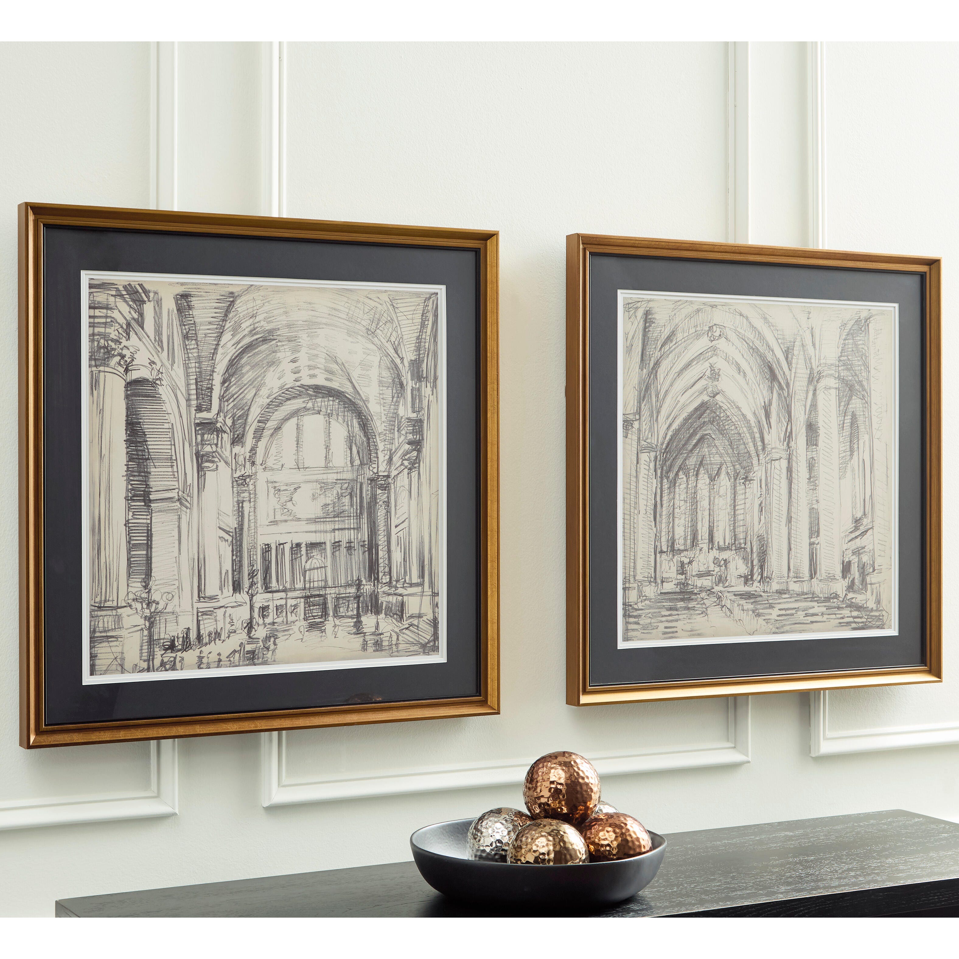 Best Furniture Outlet - Ashley Furniture - Downyard Wall Decor - Wall Art Set (Set of 2) - A8000548