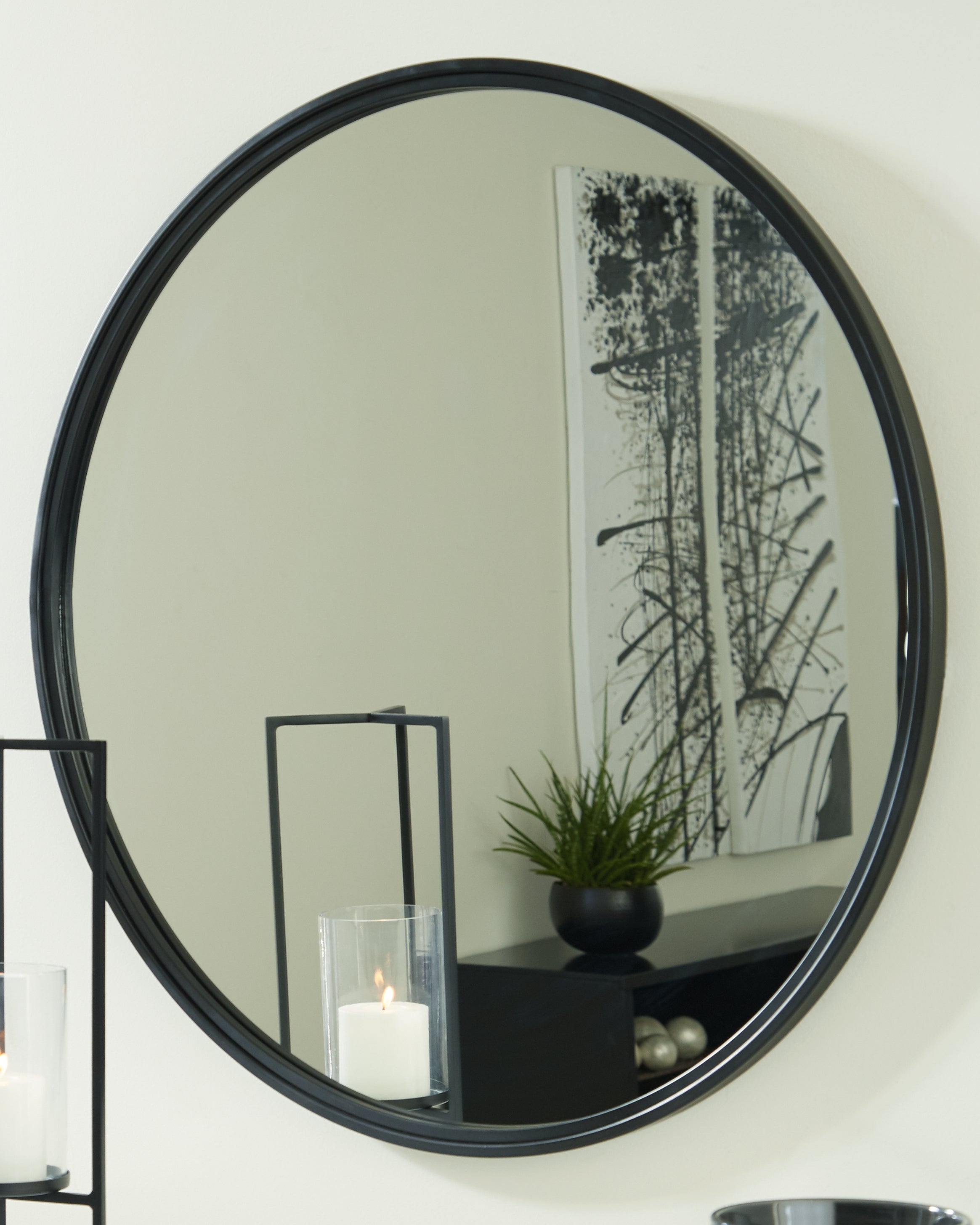 Best Furniture Outlet - Ashley Furniture - Brocky Mirror - Accent Mirror / White - A8010293