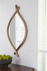 Best Furniture Outlet - Ashley Furniture - Bartner Mirror - Accent Mirror / Antique Gold Finish - A8010340