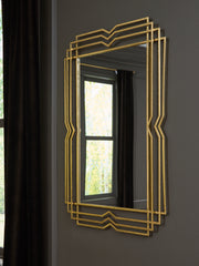 Best Furniture Outlet - Ashley Furniture - Claybrook Mirror - Accent Mirror / Gold Finish - A8010349