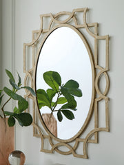 Best Furniture Outlet - Ashley Furniture - Fulkmore Mirror - Accent Mirror / Antique Gold Finish - A8010350