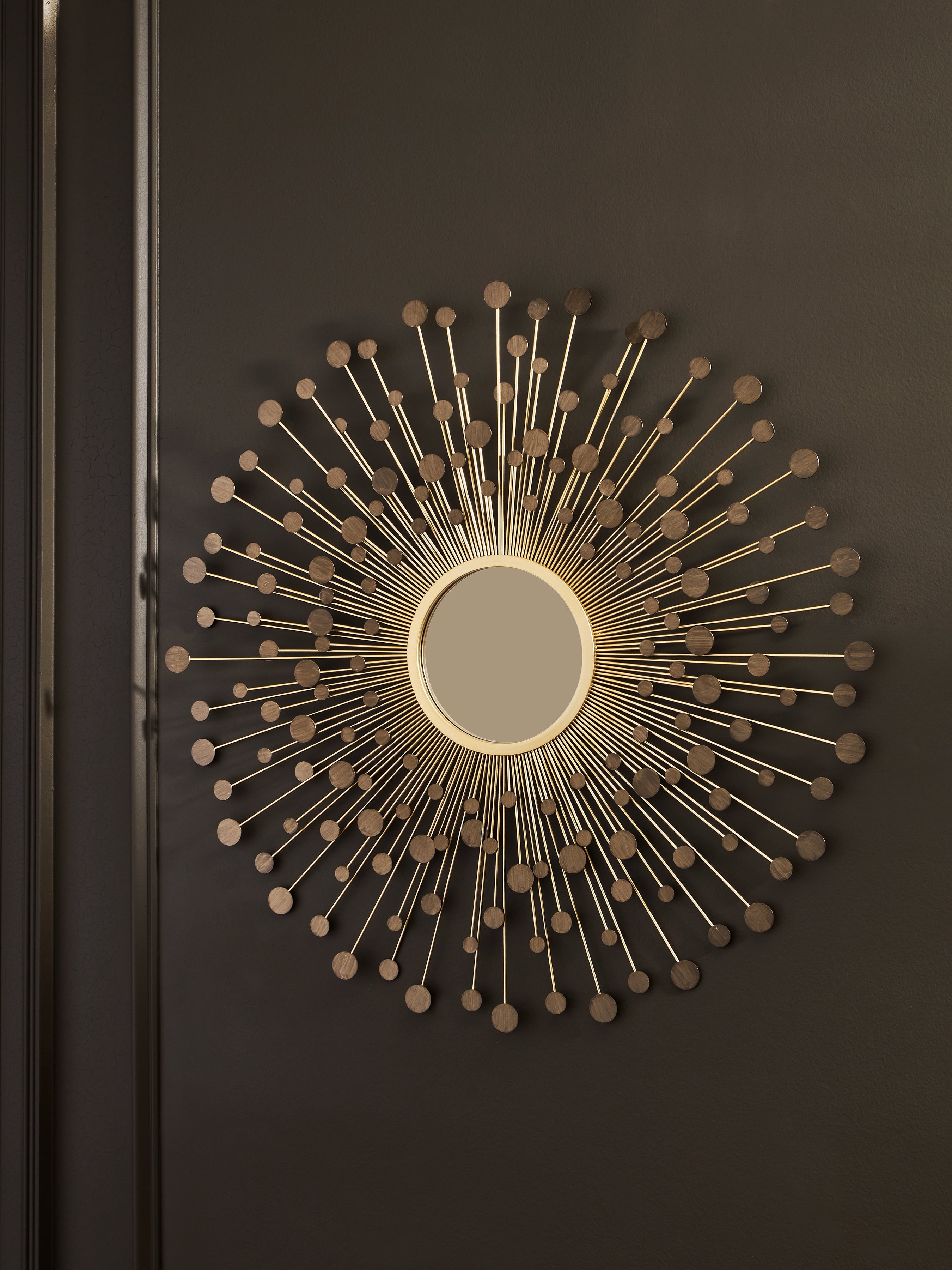 Best Furniture Outlet - Ashley Furniture - Morwenna Mirror - Accent Mirror / Bronze/Gold Finish - A8010392