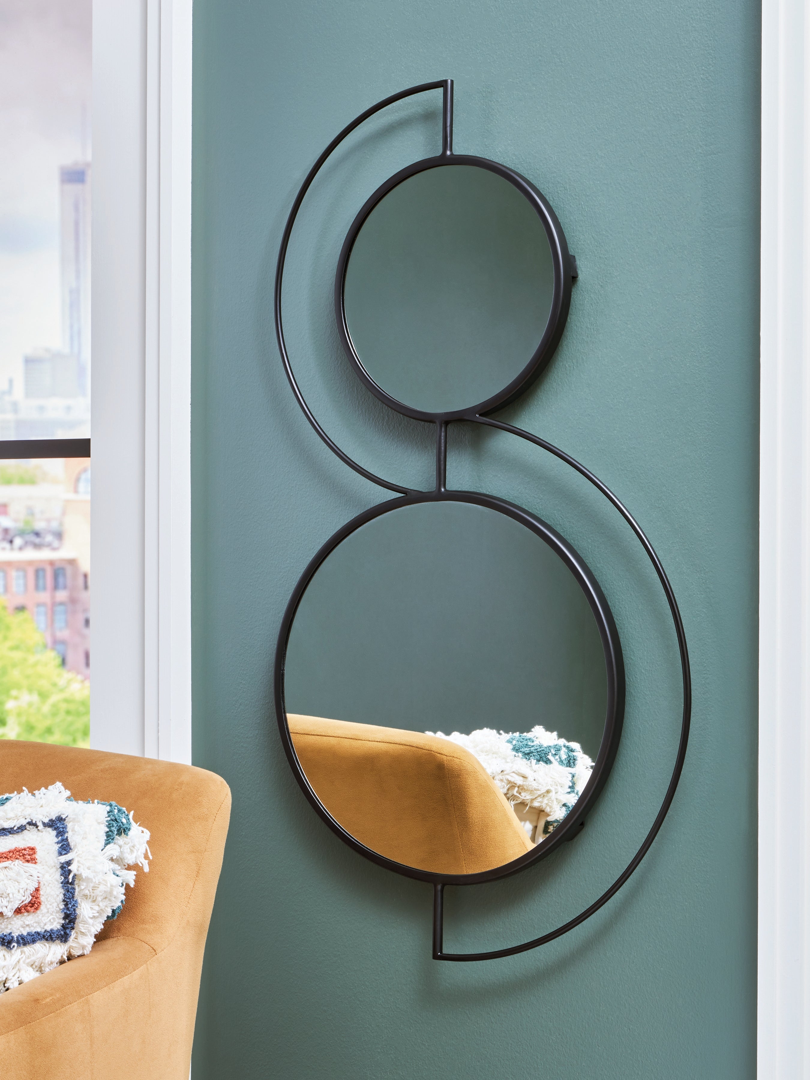 Best Furniture Outlet - Ashley Furniture - Shayham Mirror - Accent Mirror / Black - A8010402