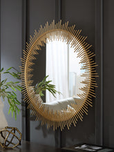 Best Furniture Outlet - Ashley Furniture - Wainport Mirror - Accent Mirror / Gold Finish - A8010405