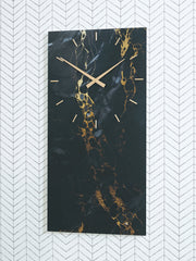 Best Furniture Outlet - Ashley Furniture - Teague Wall Decor - Wall Clock / Black/Gold Finish - A8010430