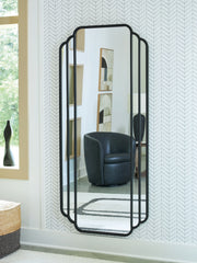 Best Furniture Outlet - Ashley Furniture - Antigone Mirror - Floor Mirror / Black - A8010434