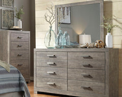 Best Furniture Outlet - Ashley Furniture - Culverbach Bedroom - Dresser and Mirror / Gray - B070B1