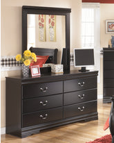 Best Furniture Outlet - Ashley Furniture - Huey Vineyard Bedroom - Two Drawer Night Stand / Black - B128-92