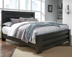 Best Furniture Outlet - Ashley Furniture - Brinxton Bedroom - King Panel Bed / Charcoal - B249B4