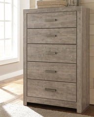Best Furniture Outlet - Ashley Furniture - Culverbach Bedroom - Five Drawer Chest / Gray - B070-46
