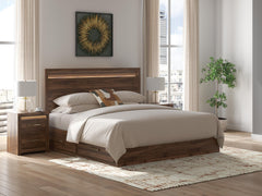 Best Furniture Outlet - Ashley Furniture - Janfyn Bedroom - King Panel Bed with Storage / Brown - PCB1010B9