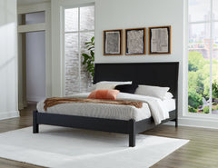 Best Furniture Outlet - Ashley Furniture - Danziar Bedroom - King Panel Bed / Black - B1013B10