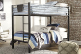 Best Furniture Outlet - Ashley Furniture - Dinsmore Bedroom - Twin over Twin Bunk Bed with 2 Mattresses - B106B8