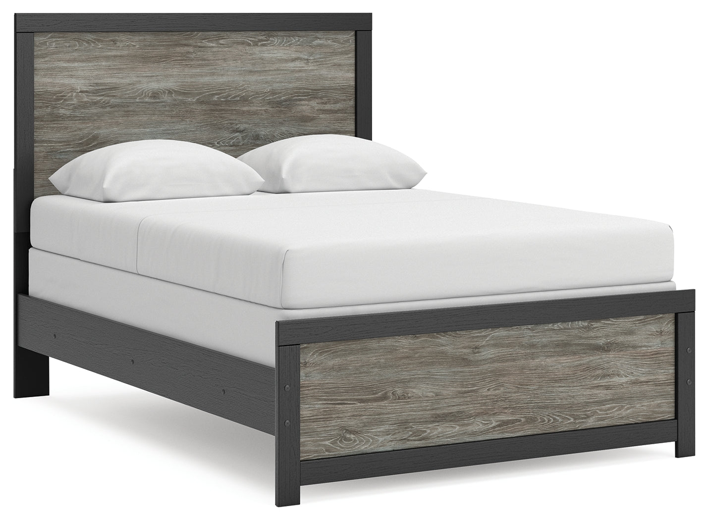 Best Furniture Outlet - Ashley Furniture - Broachmyn Bedroom - Full Panel Bed / Black/Gray - PCB1118B9
