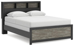 Best Furniture Outlet - Ashley Furniture - Broachmyn Bedroom - Queen Bookcase Bed / Black/Gray - PCB1118B2