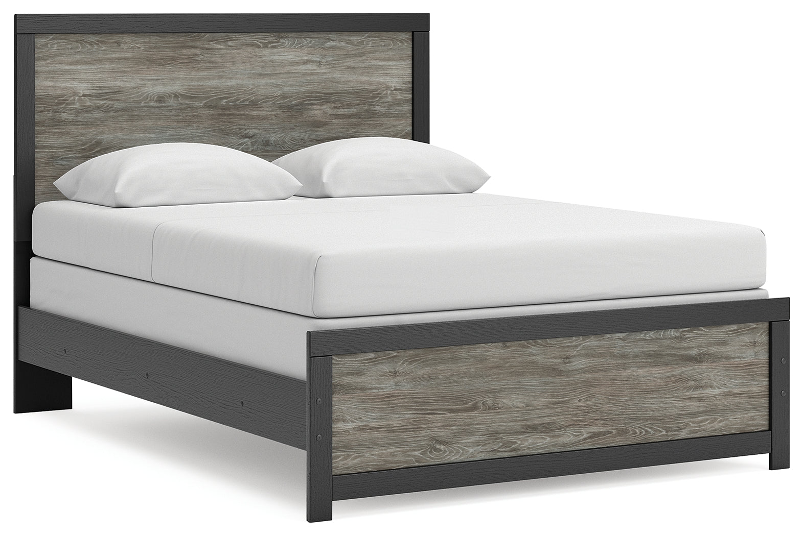 Best Furniture Outlet - Ashley Furniture - Broachmyn Bedroom - Queen Panel Bed / Black/Gray - PCB1118B4