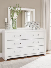 Best Furniture Outlet - Ashley Furniture - Maeling Bedroom - Dresser and Mirror / White - PCB1119B1