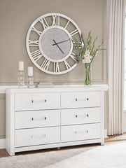 Best Furniture Outlet - Ashley Furniture - Maeling Bedroom - Six Drawer Dresser / White - PCB1119-31