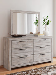 Best Furniture Outlet - Ashley Furniture - Broachmyn Bedroom - Dresser and Mirror / Gray - PCB1120B1