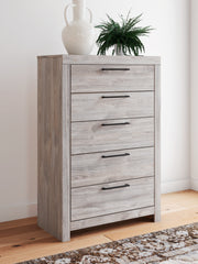Best Furniture Outlet - Ashley Furniture - Broachmyn Bedroom - Five Drawer Chest / Gray - PCB1120-46