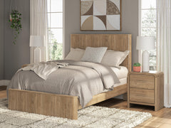 Best Furniture Outlet - Ashley Furniture - Gramburg Bedroom - Full Panel Bed / Warm Natural Brown - PCB1121B3