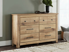 Best Furniture Outlet - Ashley Furniture - Makidern Bedroom - Six Drawer Dresser / Tan - PCB1170-31