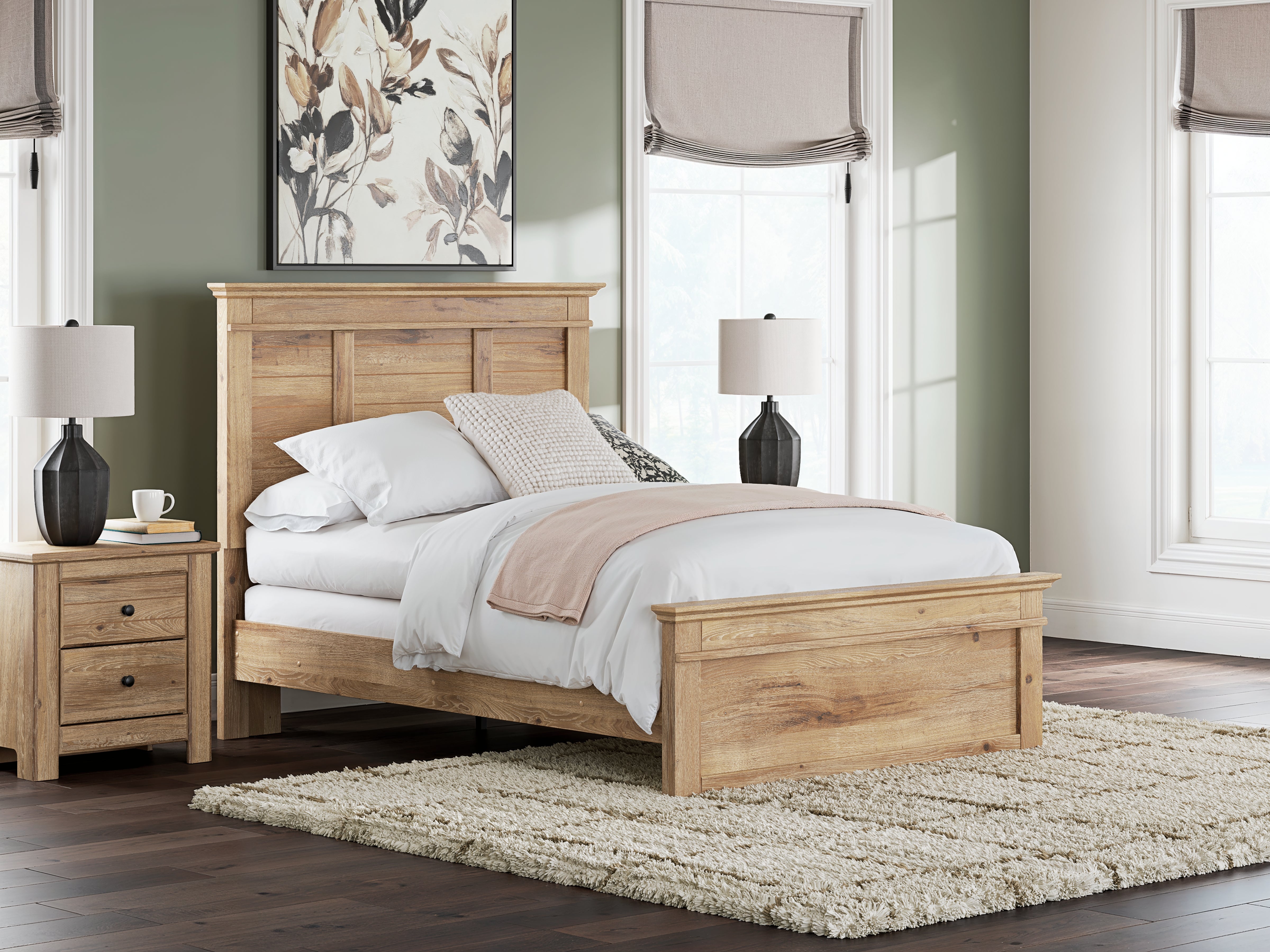 Best Furniture Outlet - Ashley Furniture - Makidern Bedroom - Full Panel Bed / Tan - PCB1170B19