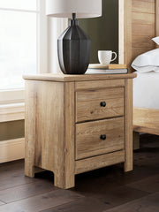 Best Furniture Outlet - Ashley Furniture - Makidern Bedroom - Two Drawer Night Stand / Tan - PCB1170-92