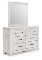 Best Furniture Outlet - Ashley Furniture - Makidern Bedroom - Dresser and Mirror / Whitewash - PCB1171B1