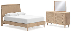 Best Furniture Outlet - Ashley Furniture - Cielden Bedroom - Queen Panel Bed, Dresser and Mirror / Two-tone - B1199B4