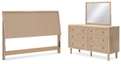 Best Furniture Outlet - Ashley Furniture - Cielden Bedroom - King Panel Headboard, Dresser and Mirror / Two-tone - B1199B9