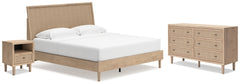 Best Furniture Outlet - Ashley Furniture - Cielden Bedroom - King Panel Bed, Dresser and Nightstand / Two-tone - B1199B13