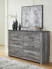 Best Furniture Outlet - Ashley Furniture - Bronyan Bedroom - Six Drawer Dresser / Dark Gray - B1290-31