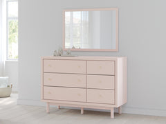Best Furniture Outlet - Ashley Furniture - Wistenpine Bedroom - Dresser and Mirror / Blush - B1323B1