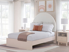Best Furniture Outlet - Ashley Furniture - Wistenpine Bedroom - Full Upholstered Panel Bed / Blush - B1323B9