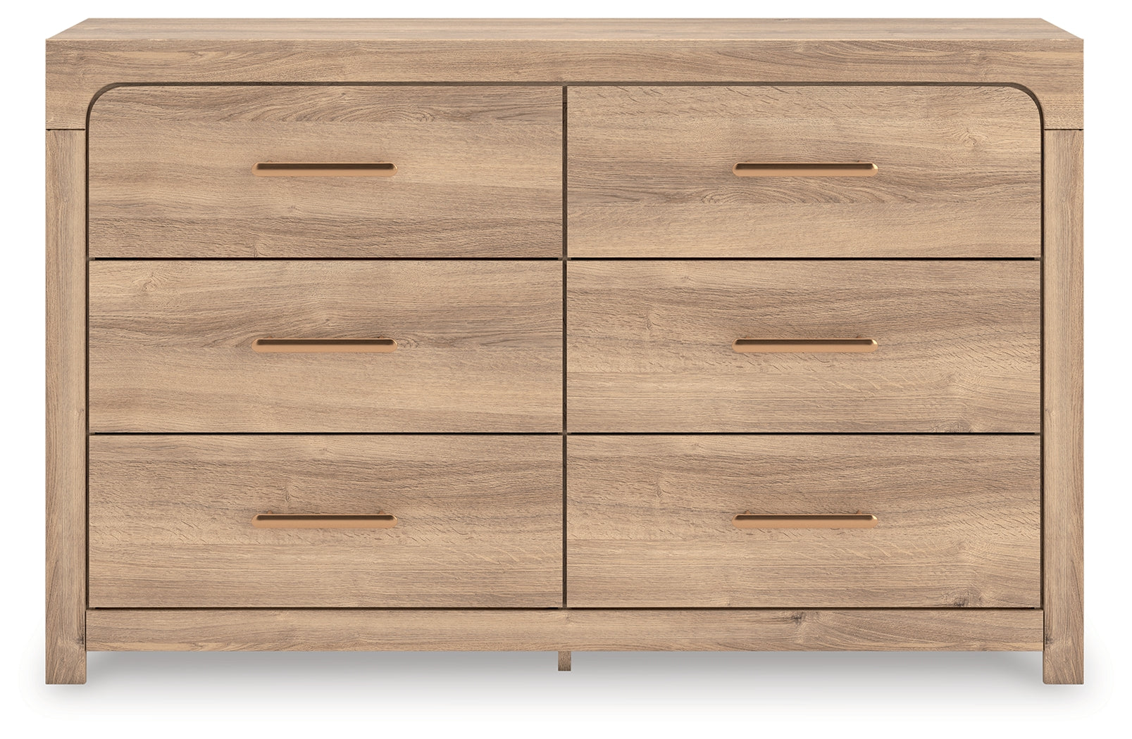 Best Furniture Outlet - Ashley Furniture - Kinlanni Bedroom - Six Drawer Dresser / Tan - PCB1360-31